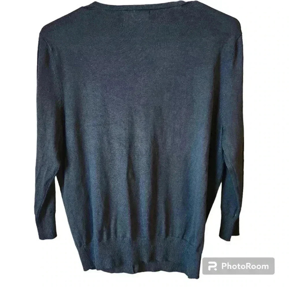 Clothing Co. By Notations Vintage Sweater Beaded Butterfly Cardigan Silk Large - Picture 2 of 7